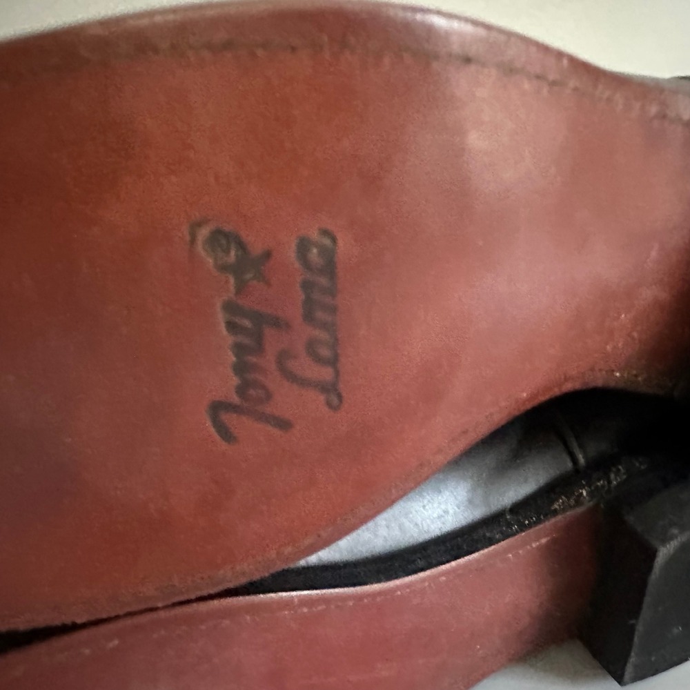 Tony Lama George Strait Collection Grey Leather Roper Western Boots Womens‎ 6.5B - Picture 6 of 6